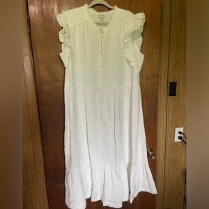 White Linen Dress XXL